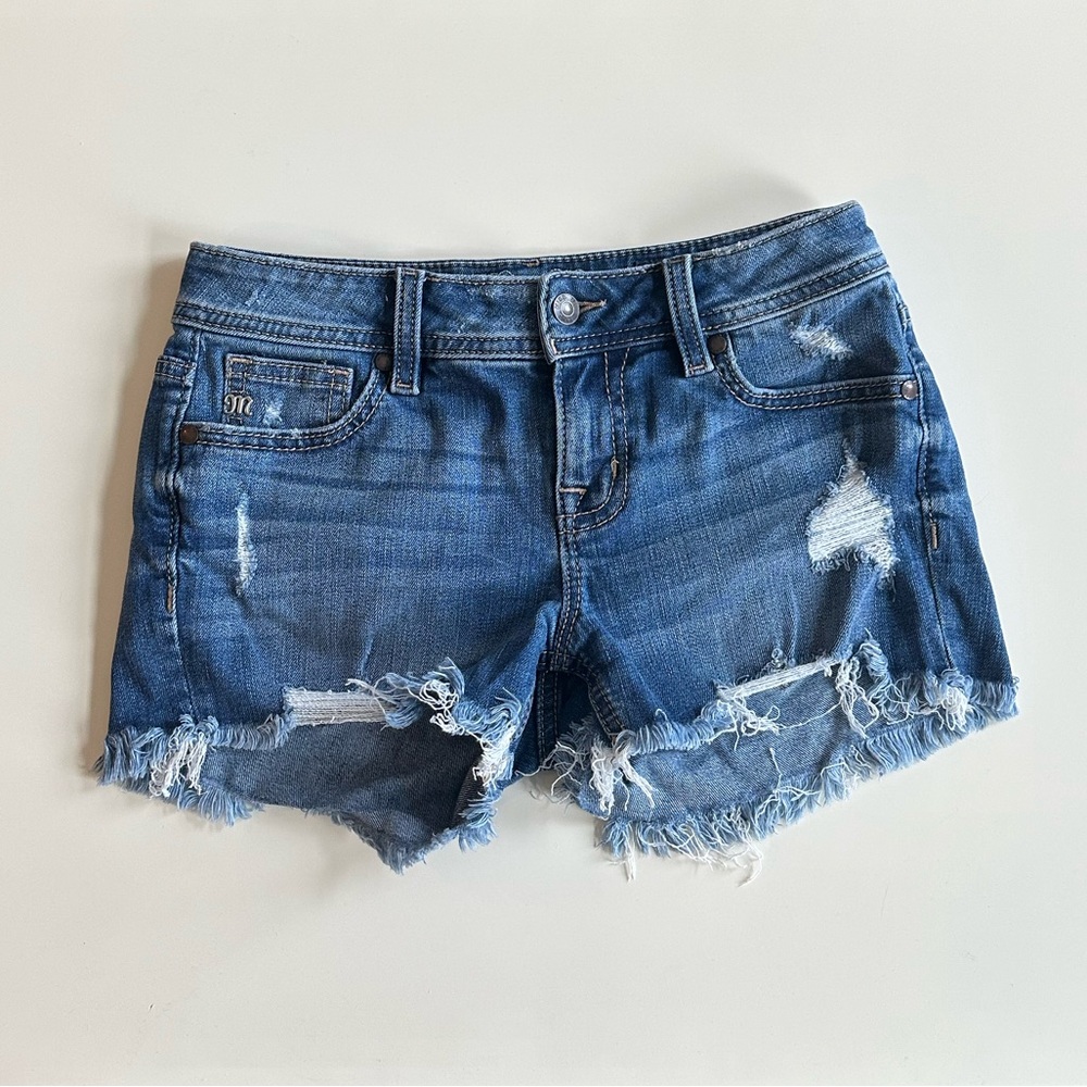 Miss Me | Distressed Denim Short Shorts